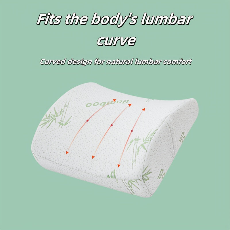 A Simple Solid White Back Cushion, Suitable for All Seasons, Designed to Pressure And Assist Sleep, Providing Neck And Lumbar Support. Ideal for Office Rest, Portable And Washable, Featuring a Minimalist Modern Design, It Can Be Used in The Living Room,