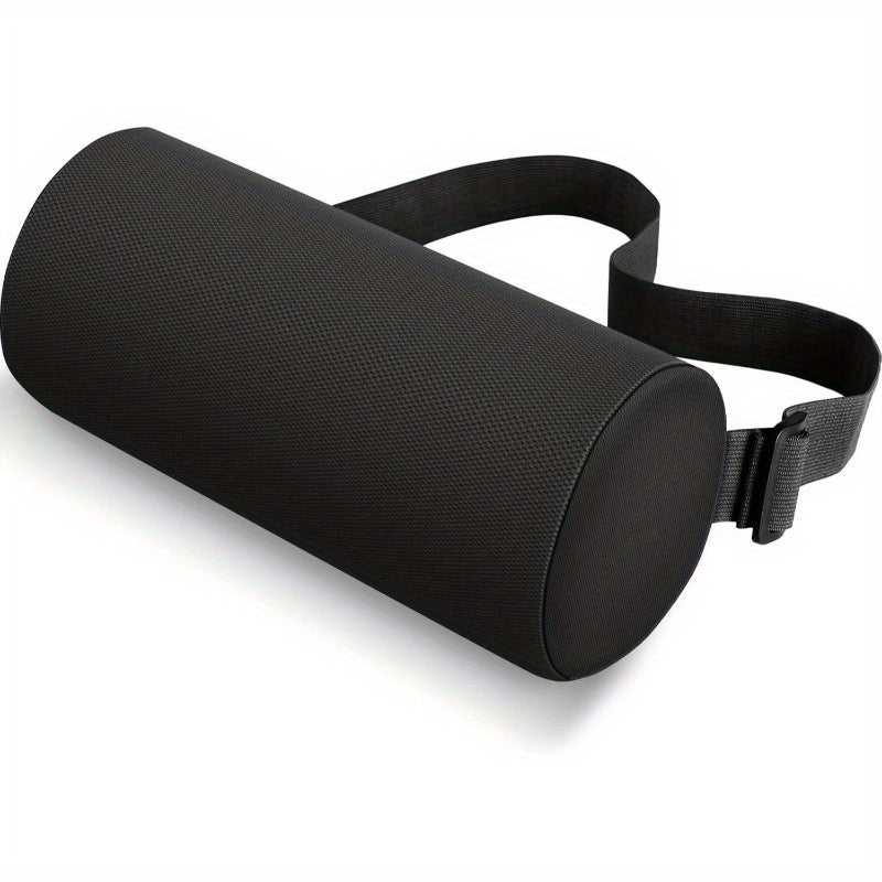 Ergonomic Lumbar Roll Pillow for Office Chair, Car & Gaming Chair - Posture Support Cushion with Washable Cover, Back Relief & Improved Posture, Durable Non- Fabric, Purple, Backrest Pillow, Posture Improvement, Sleek Design, Comfortable Fit, Posture