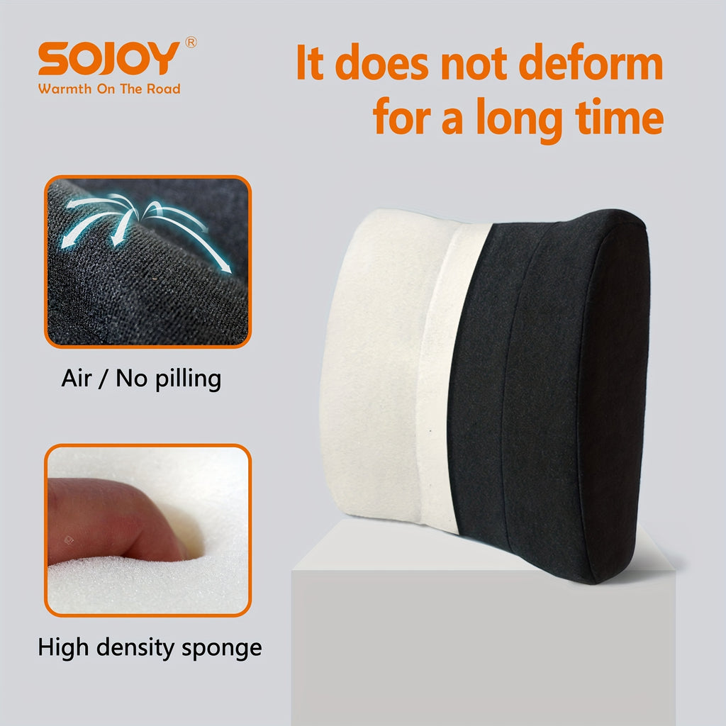 SOJOY Lumbar Support Plillow,Back Cushion Backrest for Home Office Chair Car Seat