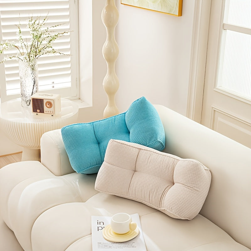 1pc Ultimate Lumbar Support Cushion – Adjustable Ergonomic Seat Pad for Home, Office & Travel, Fluffy Polyester Filling, Machine Washable, Pressure-Relief Foam for Back Pain & Posture Support, Fit for Sofas, Chairs & Car Seats, Seat Cushion