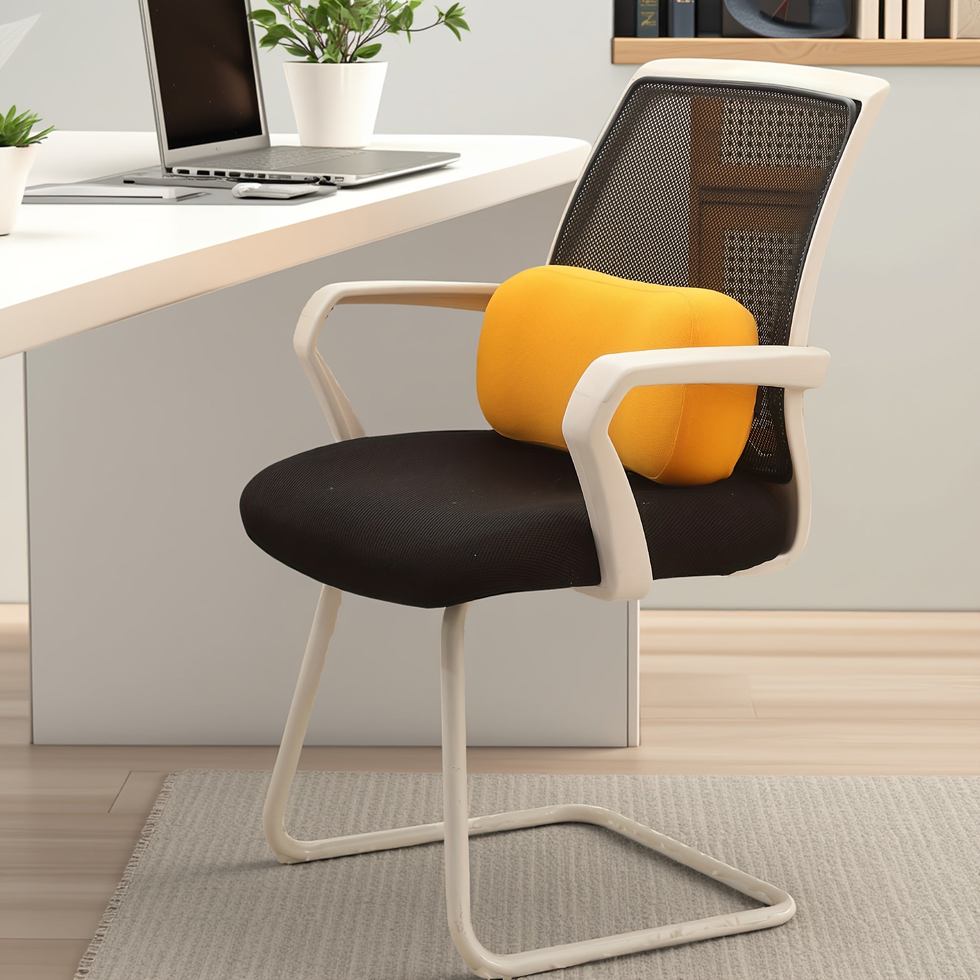 1pc Memory Foam Lumbar Pad, Travel Pillow, Office Sedentary Lumbar Support Pad, Portable Multifunctional Pillow with Adjustable Shoulder Strap, Compressible, Easy to Carry [Delicate Lumbar Pad] Nap.