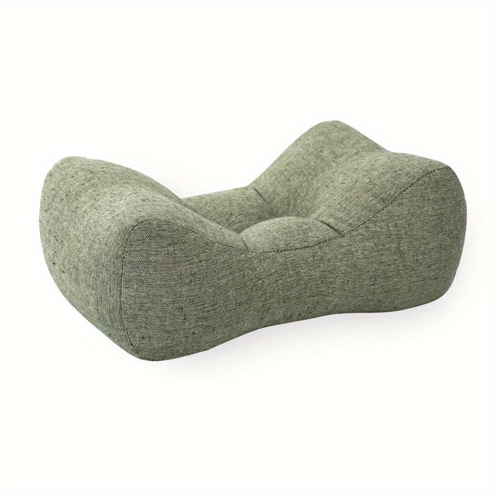 Suitable for 4 seasons, Multifunctional Lumbar Pillow - Office Nap Pad Back Support Cushion, Durable Lumbar Protection Pillow for Study Reading Desk Ergonomic curve design to chair back, dedicated for home and office chairs