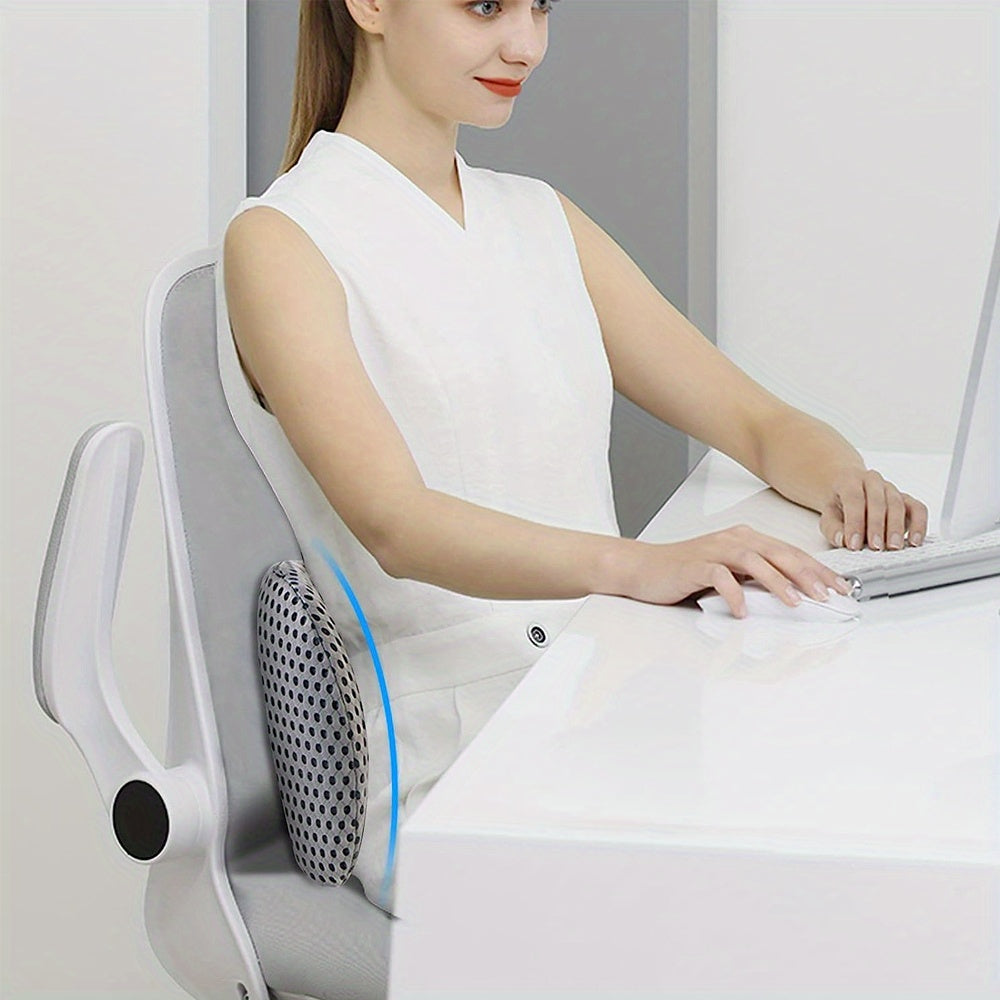 2pcs:(1 Seat Pad + 1 Lumbar Support Pillow) Memory Foam Seat Cushion & Lumbar Support Pillow Set - Ergonomic Office Chair Cushion for Back, Car Seat, Wheelchair, Gaming Chair - Breathable & Machine Washable Cover