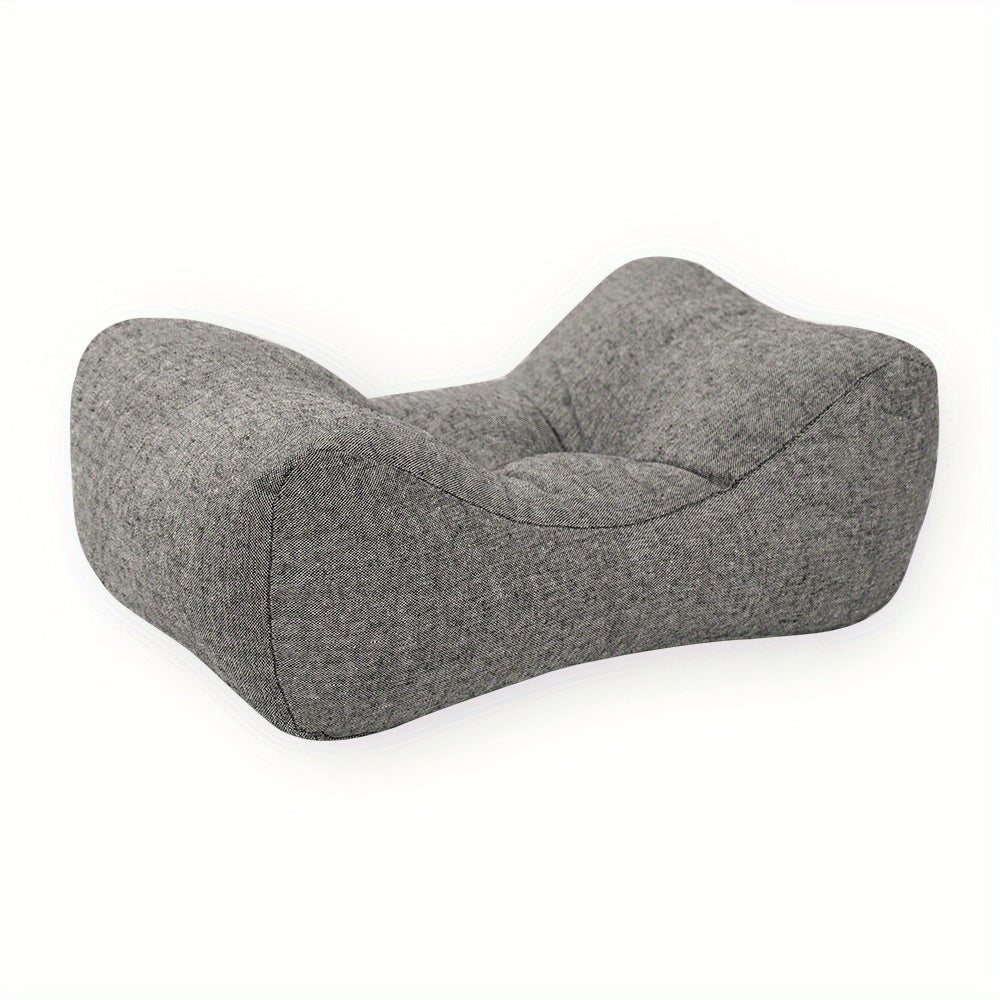 Suitable for 4 seasons, Multifunctional Lumbar Pillow - Office Nap Pad Back Support Cushion, Durable Lumbar Protection Pillow for Study Reading Desk Ergonomic curve design to chair back, dedicated for home and office chairs