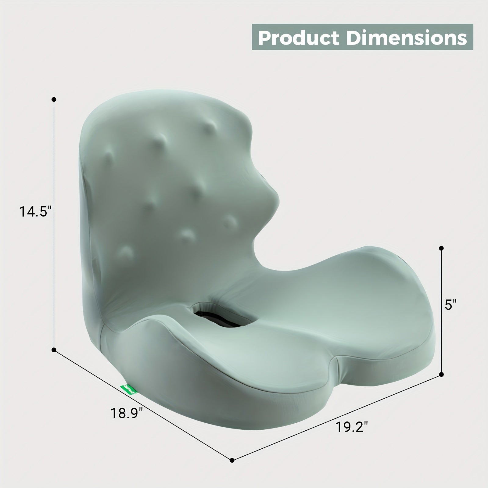 Memory Foam Seat Cushion, Office Chair Cushion With Lumbar Support Car Seat Cushion With 8 Back Massage Heads For Car, Truck, Desk, Gaming Chair