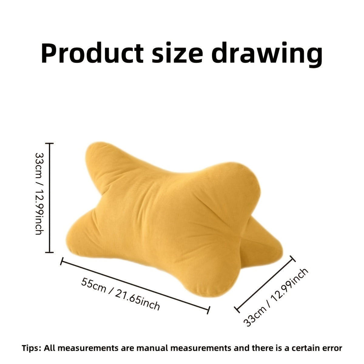 Ergonomic Lumbar Support Pillow - Soft Triangular Bone Design for Office Chairs, Bedding, and Travel - Machine Washable Chenille Fabric Cushion, Multi-Purpose Home Decor Accessory, Decorative Pillows