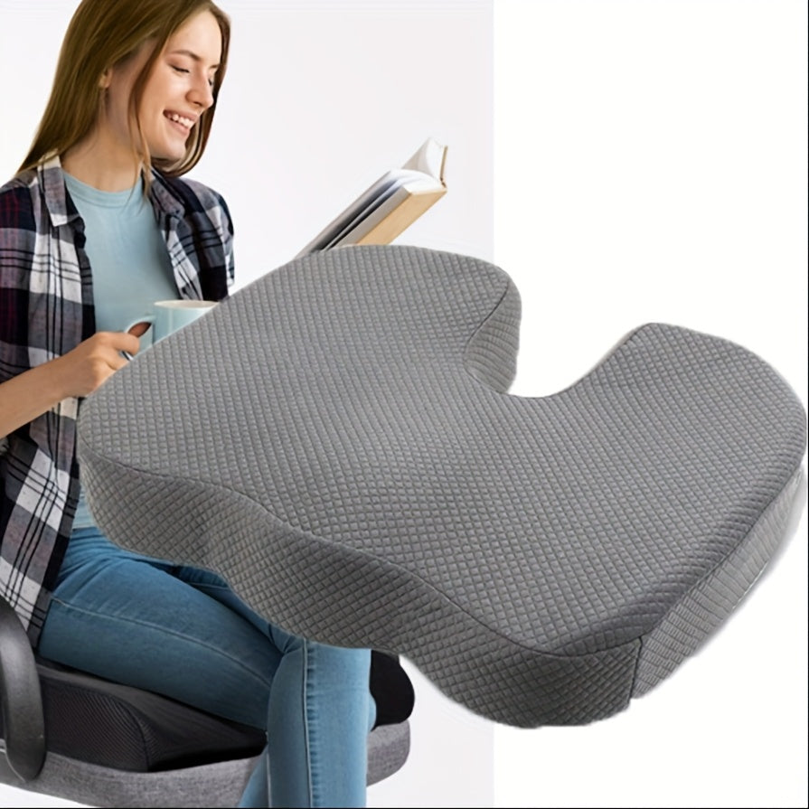 Ergonomic Lumbar Support Pillow with - Posture-Correcting Back Cushion for Office Chair, Car Seat, Gaming Desk - with Adjustable Strap, Lightweight & Portable for Home, Travel, or - Gray Lumbar Cushion, Home Seating Comfort, Sleek Design, Durable