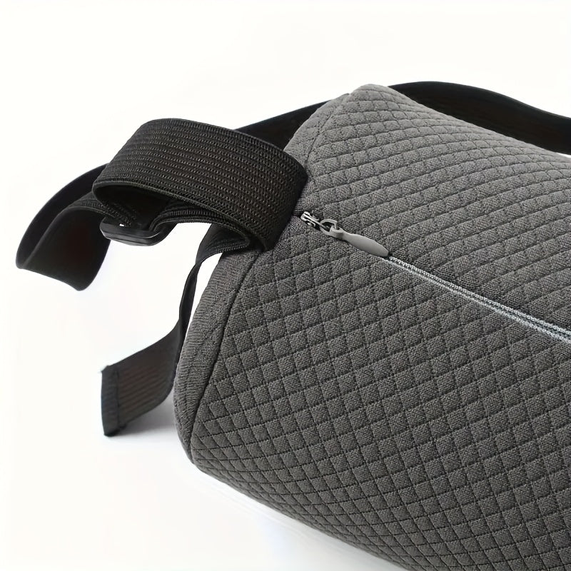 Ergonomic Memory Foam Back Support Pillow for Office Chair - Breathable, Durable, Comfortable Lumbar Cushion - Neck Roll Support - Relief for Lower Back Pain from Car, Office Chair, Computer - Ergonomic Portable Travel Pillow - Chest Posture Corrector
