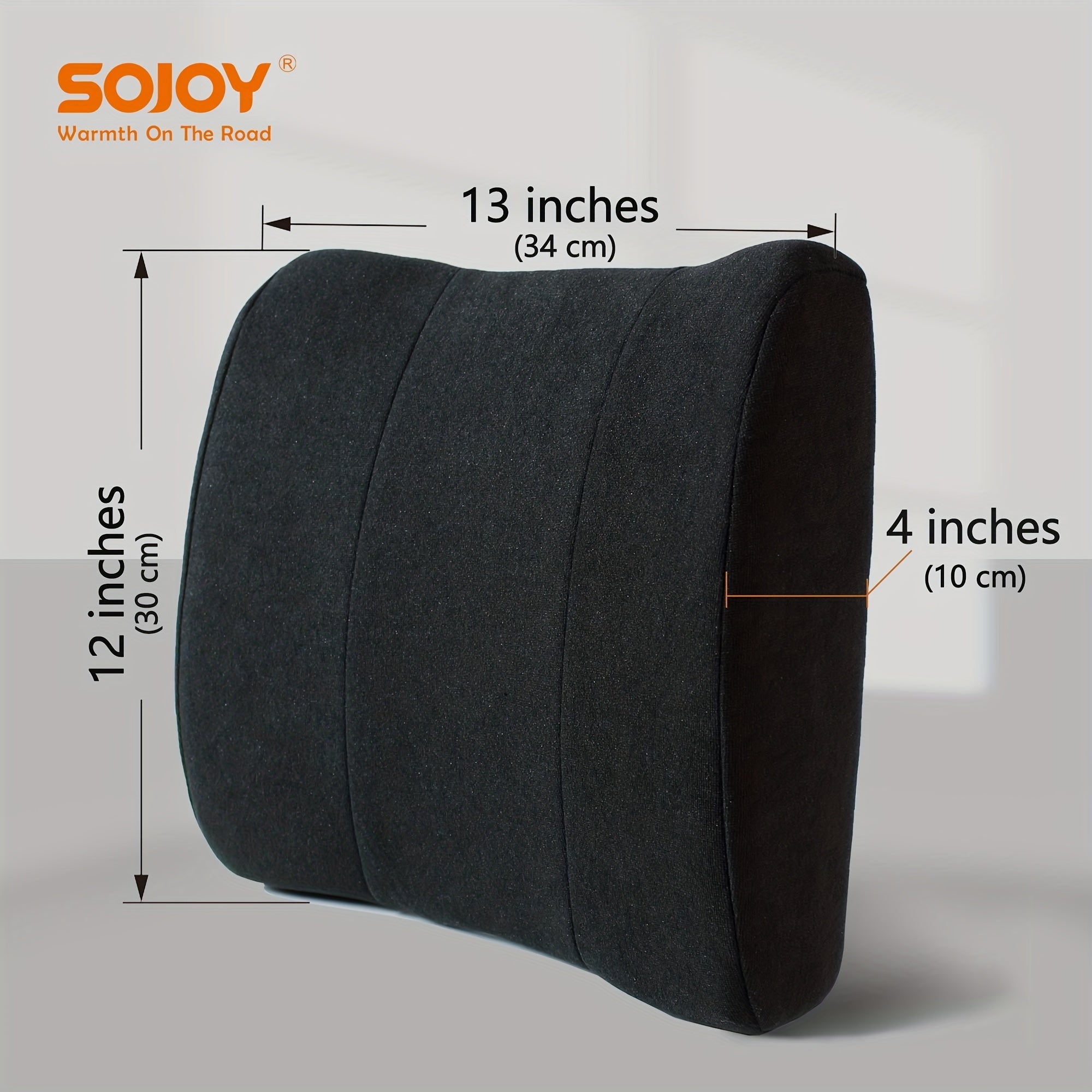 SOJOY Lumbar Support Plillow,Back Cushion Backrest for Home Office Chair Car Seat