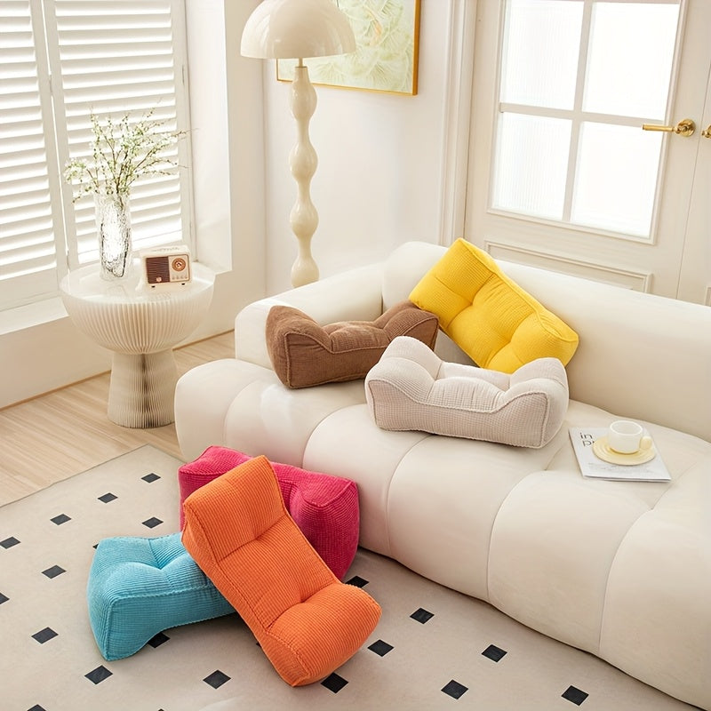 1pc Ultimate Lumbar Support Cushion – Adjustable Ergonomic Seat Pad for Home, Office & Travel, Fluffy Polyester Filling, Machine Washable, Pressure-Relief Foam for Back Pain & Posture Support, Fit for Sofas, Chairs & Car Seats, Seat Cushion