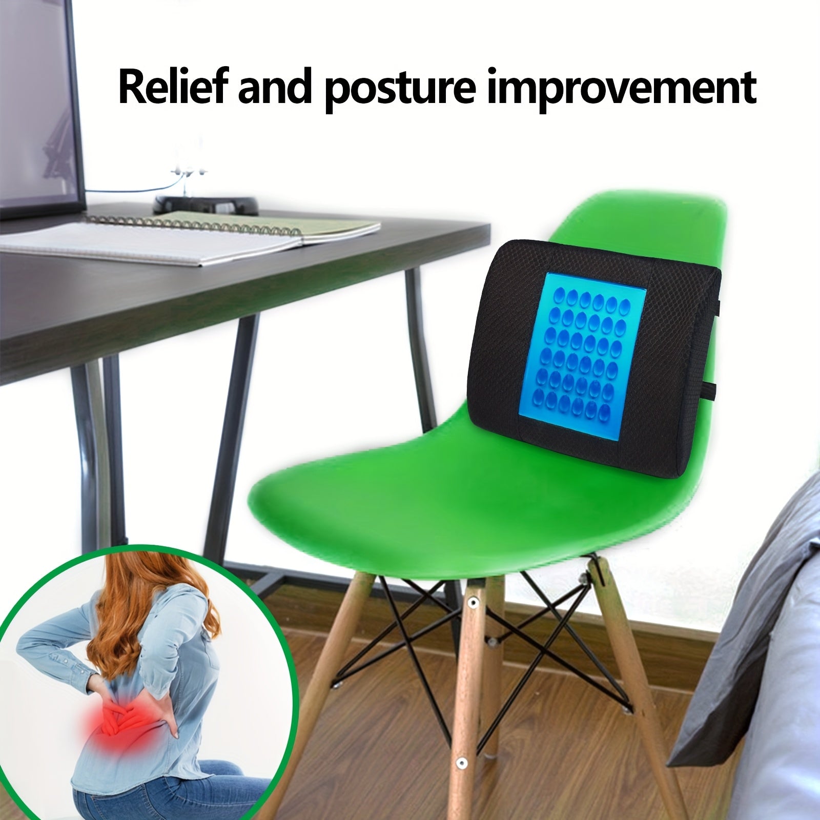 Luxurious & Comfortable Office Chair Cushion Lumbar Support, Relieving Pressure on The Waist and Back, Suitable for Office Chairs, Backrest Chairs, Wooden Chairs, Car, Airplane Seats, Thoughtful gift