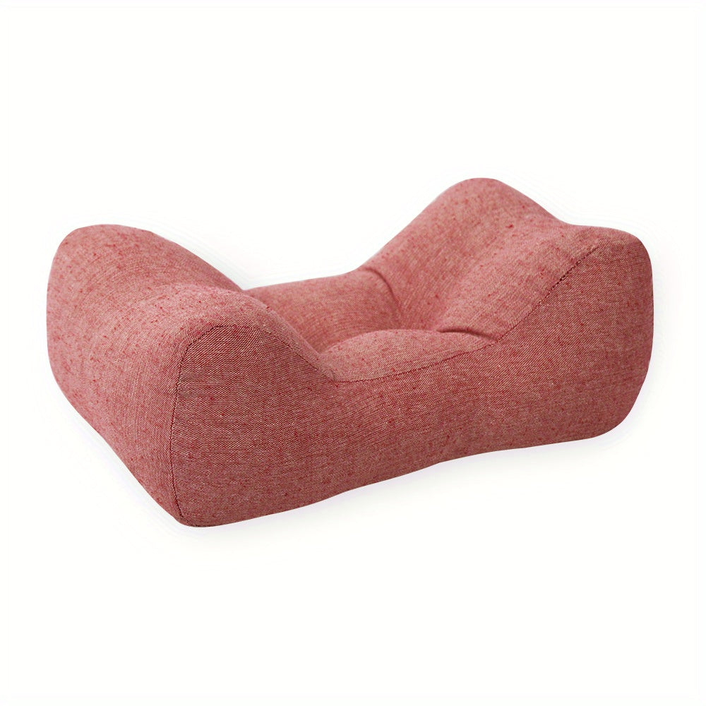 Suitable for 4 seasons, Multifunctional Lumbar Pillow - Office Nap Pad Back Support Cushion, Durable Lumbar Protection Pillow for Study Reading Desk Ergonomic curve design to chair back, dedicated for home and office chairs