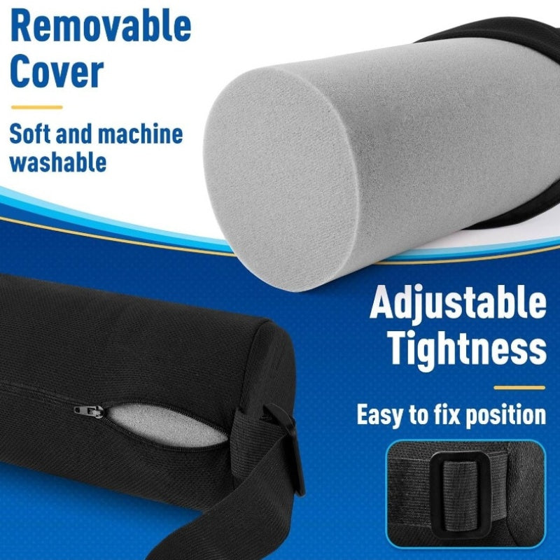 Ergonomic Lumbar Roll Pillow for Office Chair, Car & Gaming Chair - Posture Support Cushion with Washable Cover, Back Relief & Improved Posture, Durable Non- Fabric, Purple, Backrest Pillow, Posture Improvement, Sleek Design, Comfortable Fit, Posture