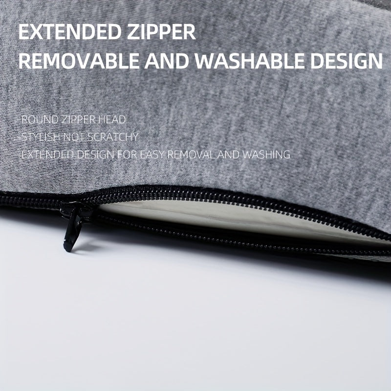 Ergonomic Seat Cushion with Backrest – Soft, Supportive, and Washable Office Chair Pad for Hip and Waist Comfort, Ideal for Long Sitting, Car Driving, and Desk Work, Modern Design, Breathable Polyester Fabric, Integrated Cushion for Hips and Waist