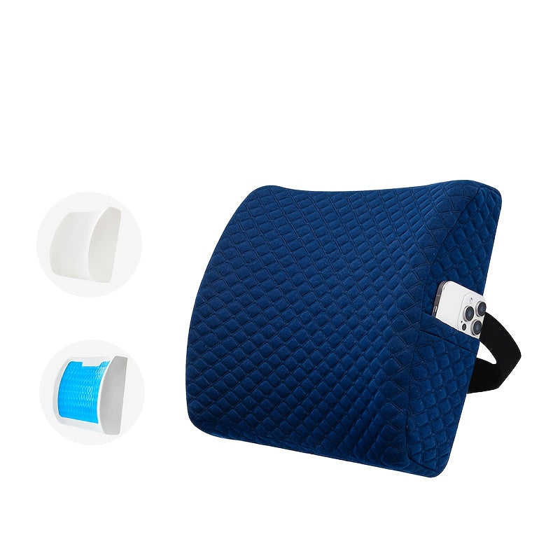 A Simple Solid White Back Cushion, Suitable for All Seasons, Designed to Pressure And Assist Sleep, Providing Neck And Lumbar Support. Ideal for Office Rest, Portable And Washable, Featuring a Minimalist Modern Design, It Can Be Used in The Living Room,