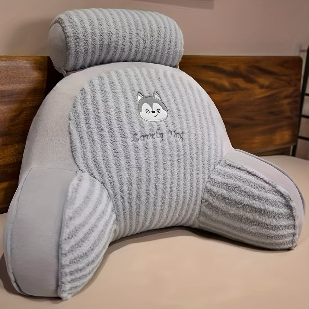 Office Lumbar Support Cushion Moon Velvet Short Plush Seat Pad