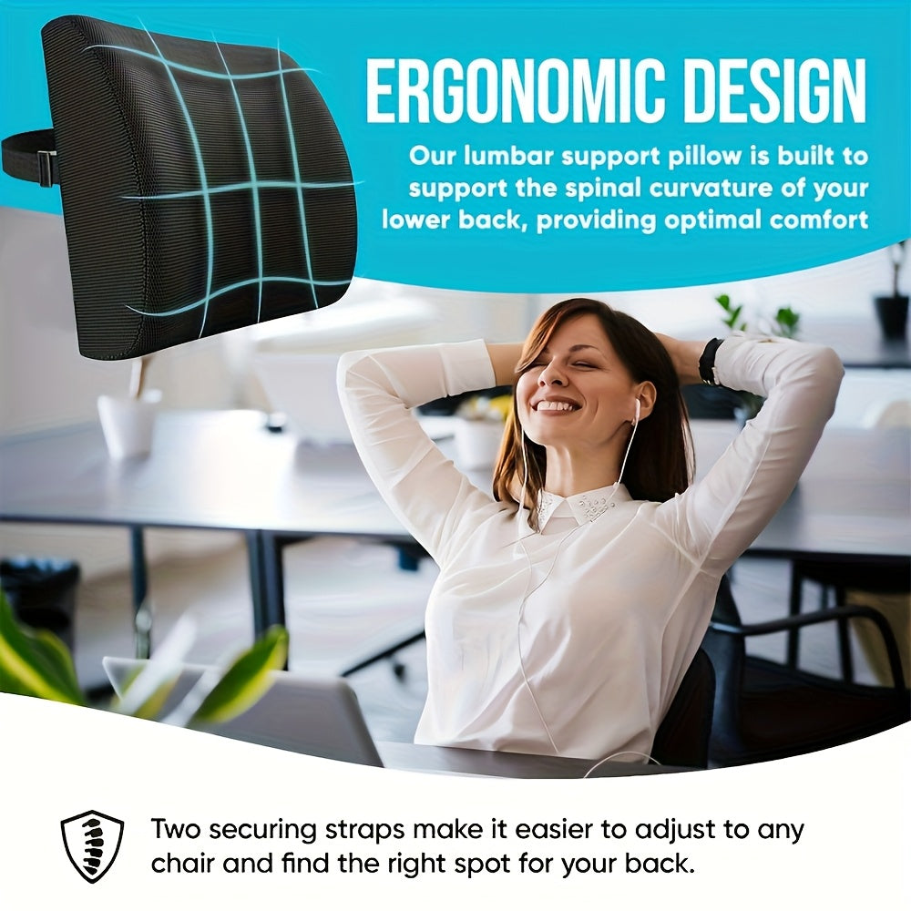 Seat Cushion Set Combination Memory Office Chair Lumbar Support Car Backrest Beauty Hip Pad