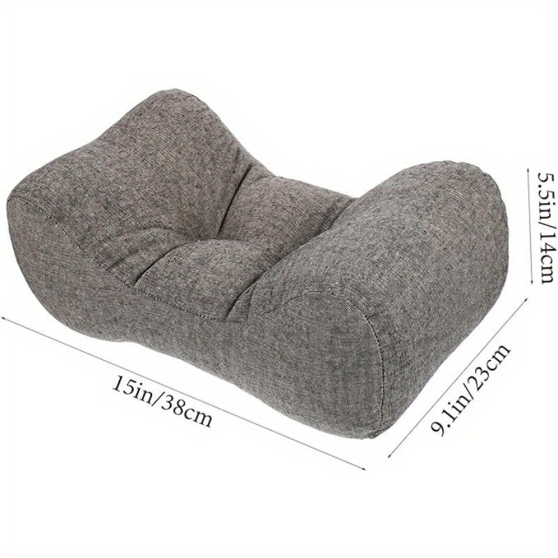 Suitable for 4 seasons, Multifunctional Lumbar Pillow - Office Nap Pad Back Support Cushion, Durable Lumbar Protection Pillow for Study Reading Desk Ergonomic curve design to chair back, dedicated for home and office chairs