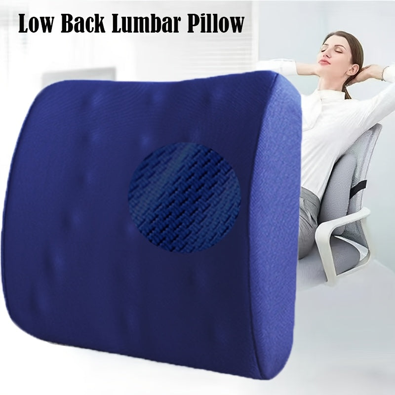 Ergonomic Lumbar Support Pillow with - Posture-Correcting Back Cushion for Office Chair, Car Seat, Gaming Desk - with Adjustable Strap, Lightweight & Portable for Home, Travel, or - Gray Lumbar Cushion, Home Seating Comfort, Sleek Design, Durable