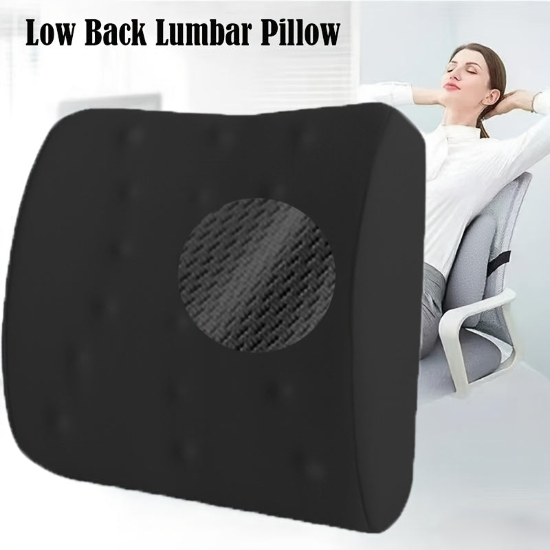Ergonomic Lumbar Support Pillow with - Posture-Correcting Back Cushion for Office Chair, Car Seat, Gaming Desk - with Adjustable Strap, Lightweight & Portable for Home, Travel, or - Gray Lumbar Cushion, Home Seating Comfort, Sleek Design, Durable