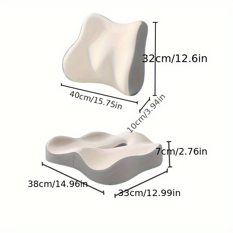 Memory foam lumbar support office sedentary lumbar support cushion lumbar pillow cushion car seat cushion backrest cushion