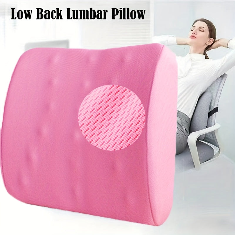 Ergonomic Lumbar Support Pillow with - Posture-Correcting Back Cushion for Office Chair, Car Seat, Gaming Desk - with Adjustable Strap, Lightweight & Portable for Home, Travel, or - Gray Lumbar Cushion, Home Seating Comfort, Sleek Design, Durable