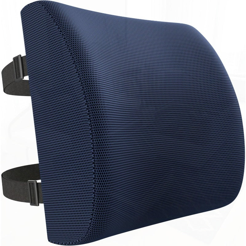 Lumbar Support Cushion Back Support for Office Chair and Car Seat Back Rest for Gaming Chair Memory Foam Pillow Desk Chair Cushion Breathable Washable Cover Adjustable Straps