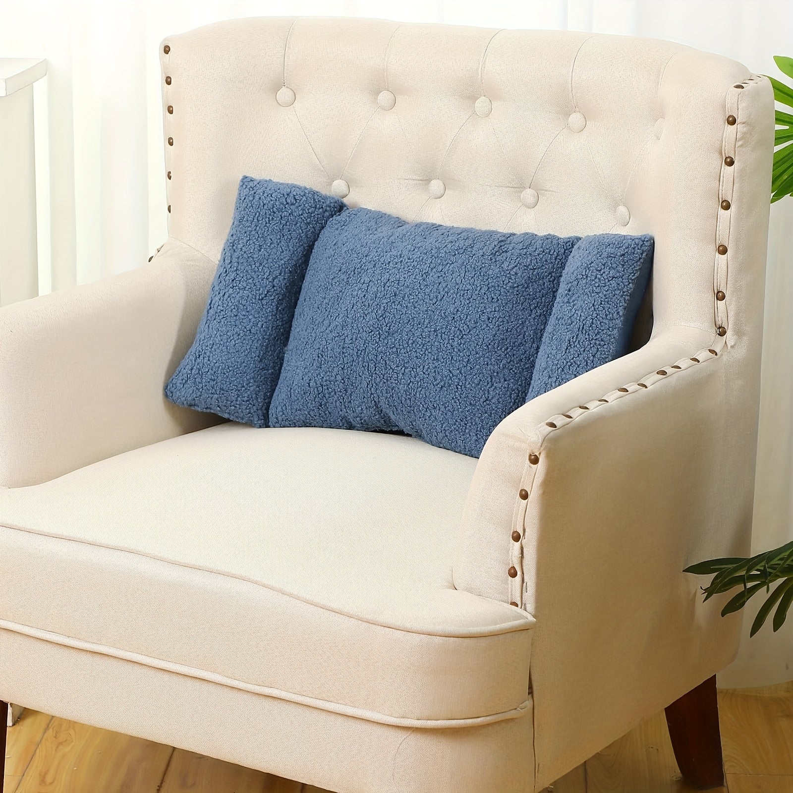 3-Section Lumbar Support Pillow for Office Chairs and Sofas - Soft Polyester Backrest Cushion with Ties, Hand Wash Only, Grey, Comfortable 3-Stage Adjustable Back Support for Home or Office Use, Back Support Pillow for Sitting