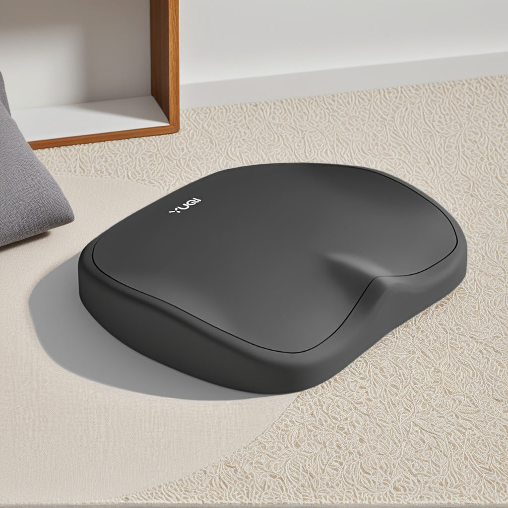 Black Ergonomic Office Chair Cushion - 10-Hour Support for 10-Seater Chairs, Adjustable Hip & Lumbar Support, Portable & Dry Clean Only, All-Season Use, High-Quality Memory Foam with Low Price, Ergonomic Office Chair, Versatile Seating Solution, Sleek