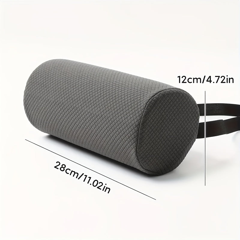 Ergonomic Memory Foam Back Support Pillow for Office Chair - Breathable, Durable, Comfortable Lumbar Cushion - Neck Roll Support - Relief for Lower Back Pain from Car, Office Chair, Computer - Ergonomic Portable Travel Pillow - Chest Posture Corrector