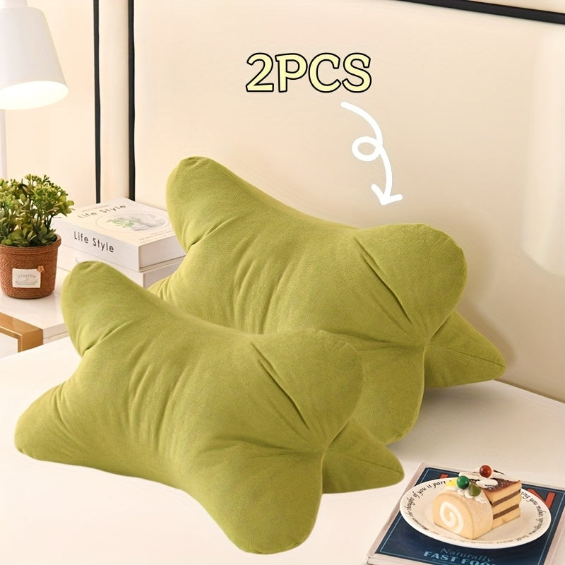 1pc/2pcs New Triangular Relax Pillow, Breathable Soft Chenille Fabric, Multi-Purpose Hidden Zipper Design, Lightweight & Comfortable Hand Washable - Perfect for Office Chair Lumbar Support, Bedside Cushion, Neck Spine Pillow, Nap Backrest, Foot Rest, Leg