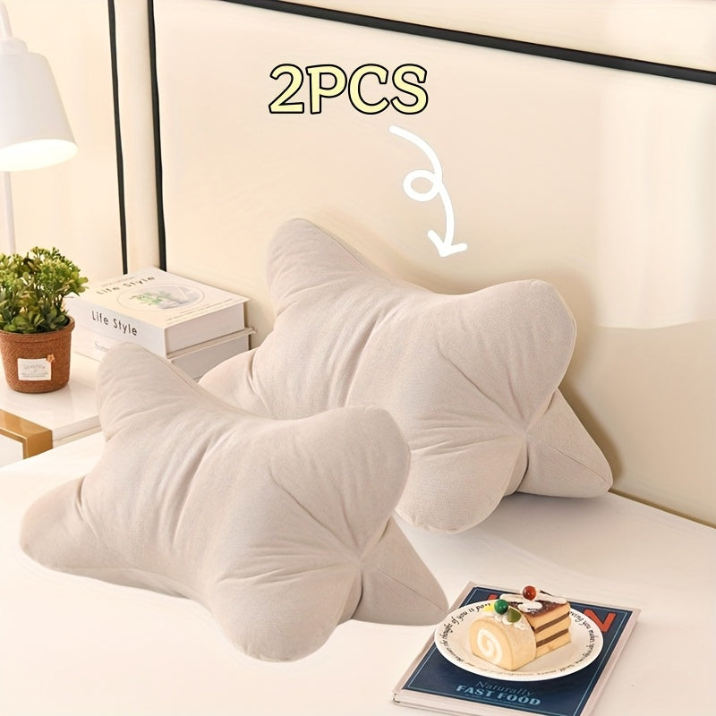 1pc/2pcs New Triangular Relax Pillow, Breathable Soft Chenille Fabric, Multi-Purpose Hidden Zipper Design, Lightweight & Comfortable Hand Washable - Perfect for Office Chair Lumbar Support, Bedside Cushion, Neck Spine Pillow, Nap Backrest, Foot Rest, Leg