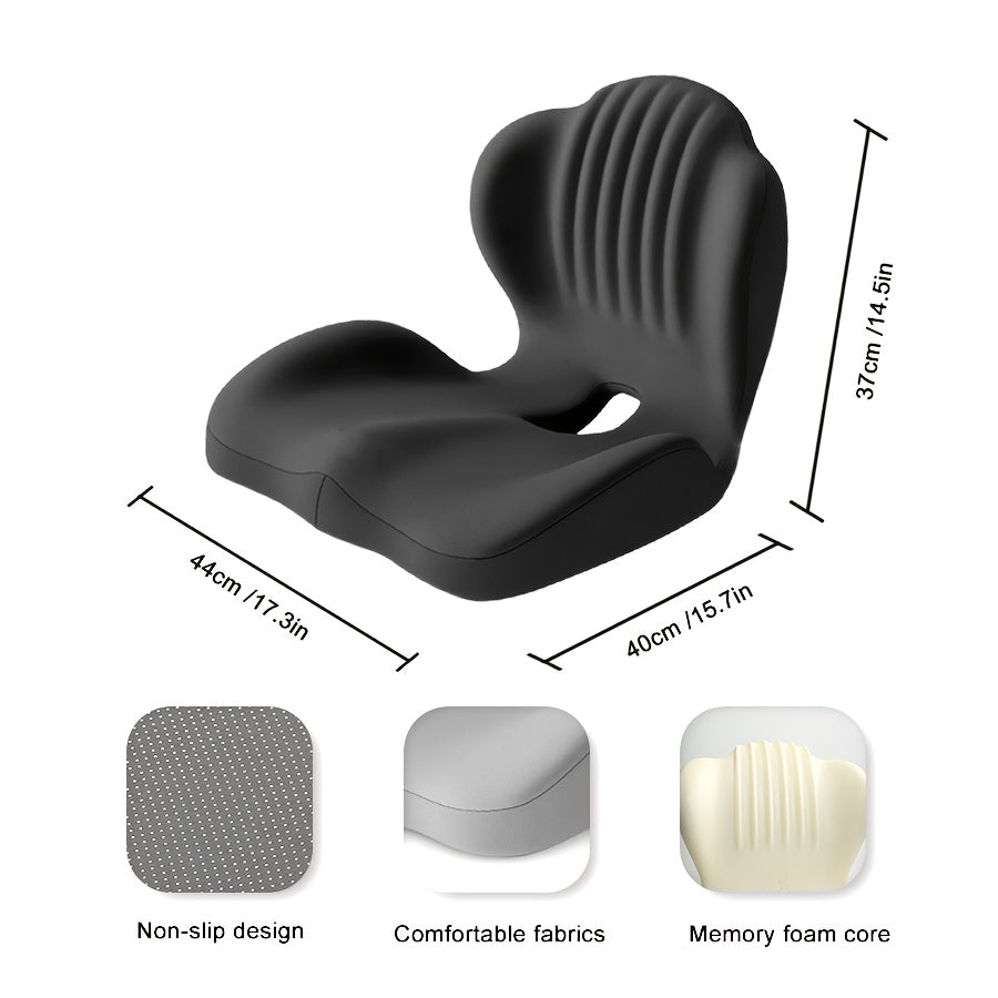 An -hemorrhoid Office Integrated Cushion, Enlarged And Lengthened, Detachable And Washable, Suitable for People Who Sit for A Long Time, A Great Gift for The Back-to-school Season, Christmas, Etc., Posture Correction, Lumbar Support Cushion, Supportive