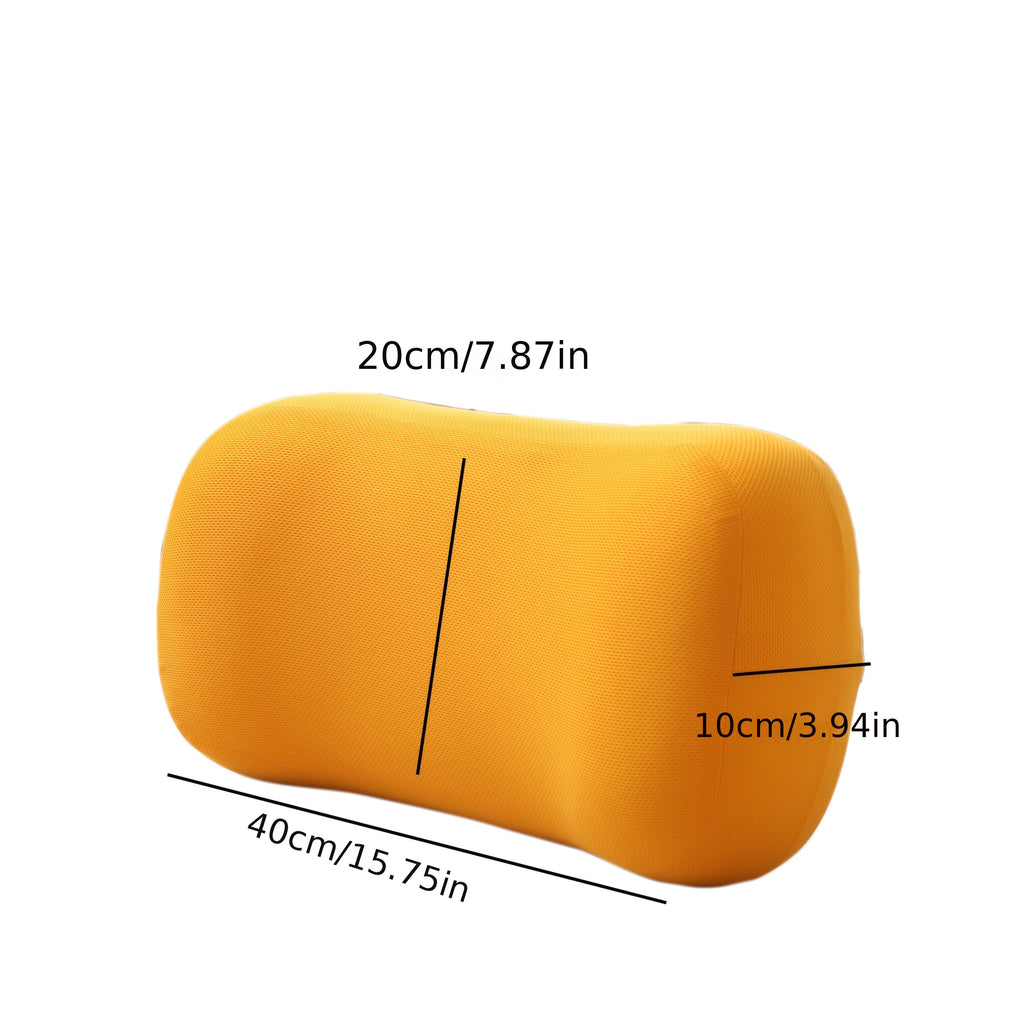 1pc Memory Foam Lumbar Pad, Travel Pillow, Office Sedentary Lumbar Support Pad, Portable Multifunctional Pillow with Adjustable Shoulder Strap, Compressible, Easy to Carry [Delicate Lumbar Pad] Nap.