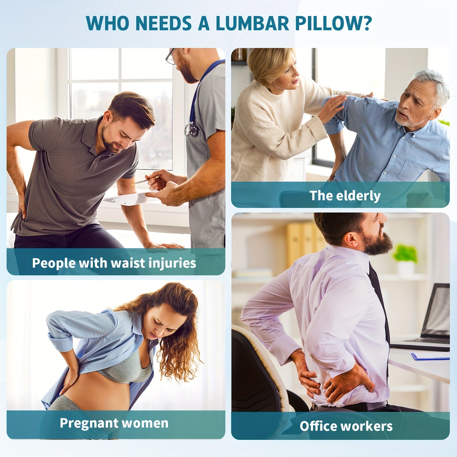 1pc Inflatable Lumbar Support Pillow for Airplane Travel, Car & Office Chair - Ergonomic Posture Corrector with Adjustable Straps, Breathable Mesh Design, Hand Wash Only, Improves Sitting Posture & Comfort, Inflatable Travel Pillow, Airplane Comfort