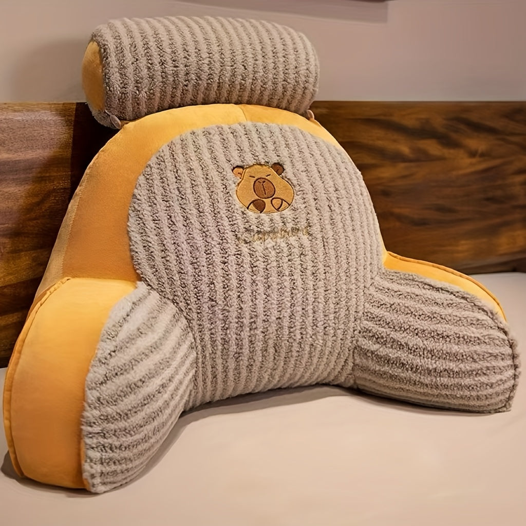 Office Lumbar Support Cushion Moon Velvet Short Plush Seat Pad