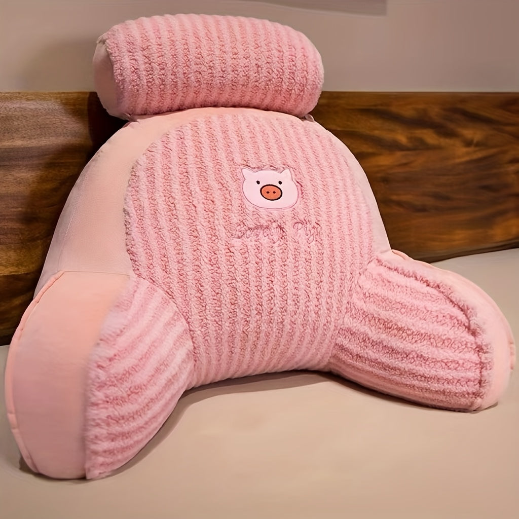 Office Lumbar Support Cushion Moon Velvet Short Plush Seat Pad