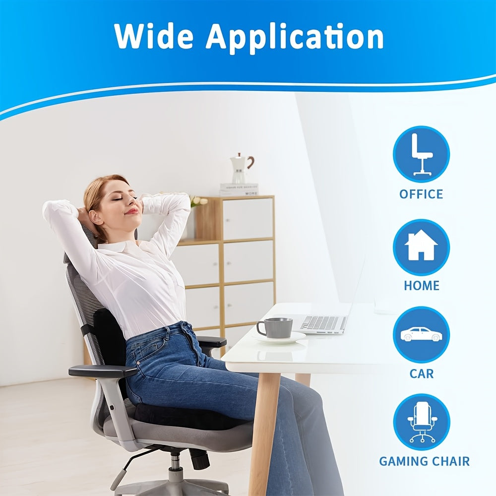 Seat Cushion Set Combination Memory Office Chair Lumbar Support Car Backrest Beauty Hip Pad
