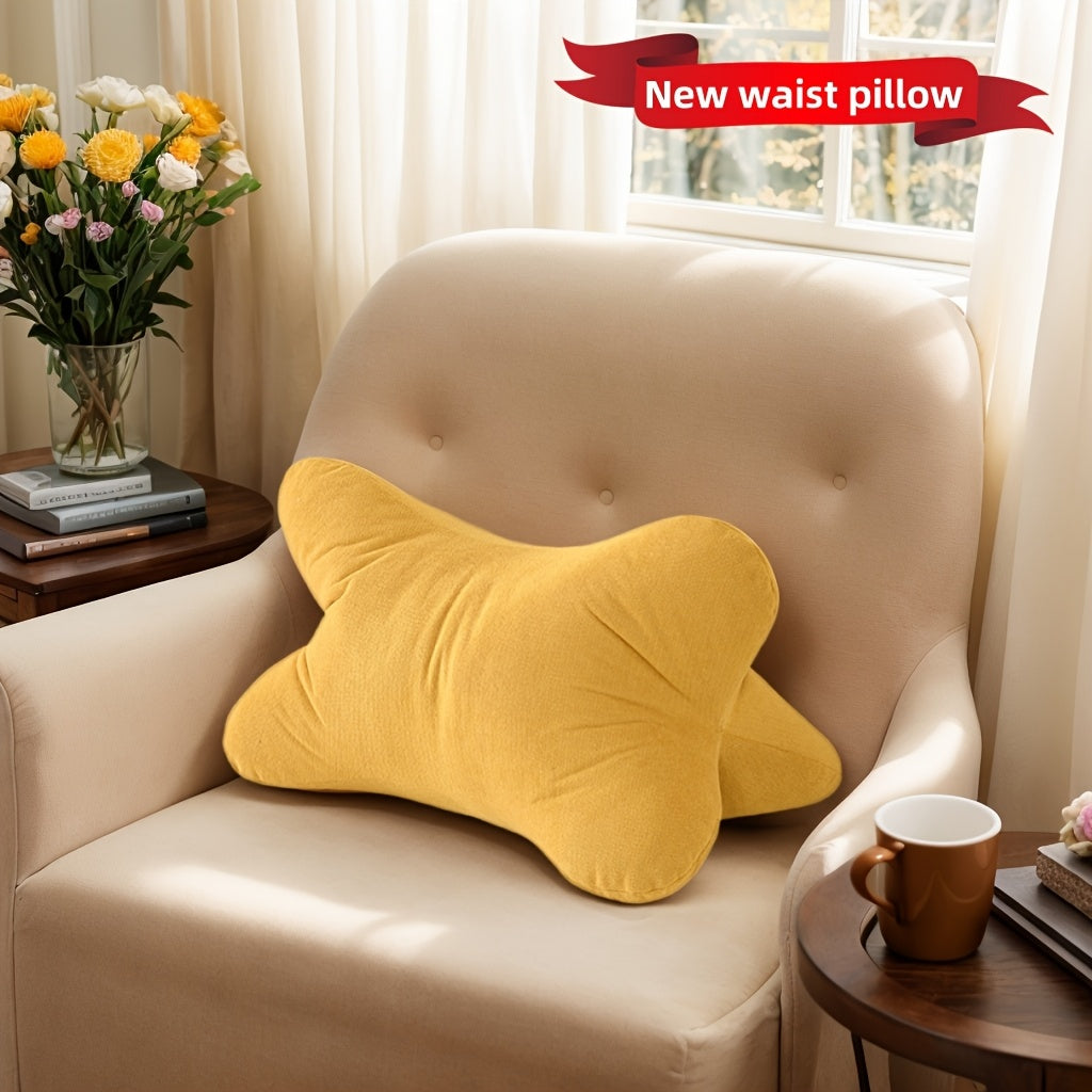 1pc/2pcs New Triangular Relax Pillow, Breathable Soft Chenille Fabric, Multi-Purpose Hidden Zipper Design, Lightweight & Comfortable Hand Washable - Perfect for Office Chair Lumbar Support, Bedside Cushion, Neck Spine Pillow, Nap Backrest, Foot Rest, Leg