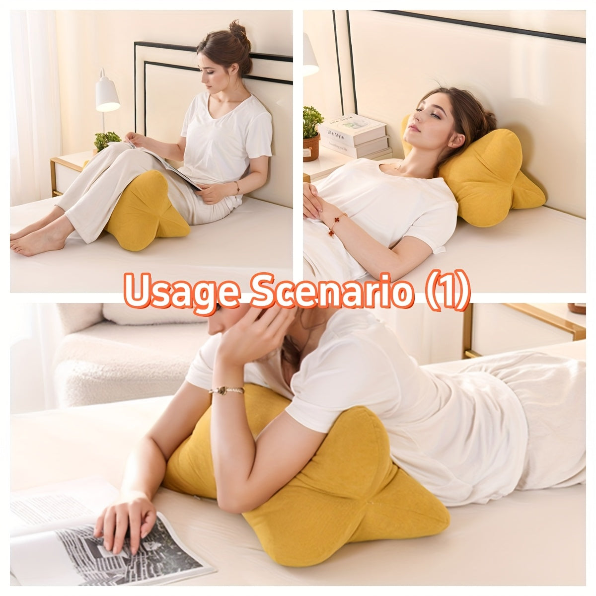 1pc/2pcs New Triangular Relax Pillow, Breathable Soft Chenille Fabric, Multi-Purpose Hidden Zipper Design, Lightweight & Comfortable Hand Washable - Perfect for Office Chair Lumbar Support, Bedside Cushion, Neck Spine Pillow, Nap Backrest, Foot Rest, Leg