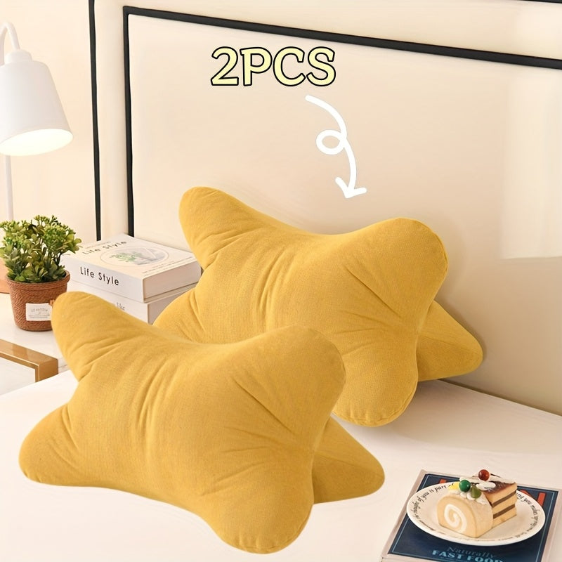 1pc/2pcs New Triangular Relax Pillow, Breathable Soft Chenille Fabric, Multi-Purpose Hidden Zipper Design, Lightweight & Comfortable Hand Washable - Perfect for Office Chair Lumbar Support, Bedside Cushion, Neck Spine Pillow, Nap Backrest, Foot Rest, Leg