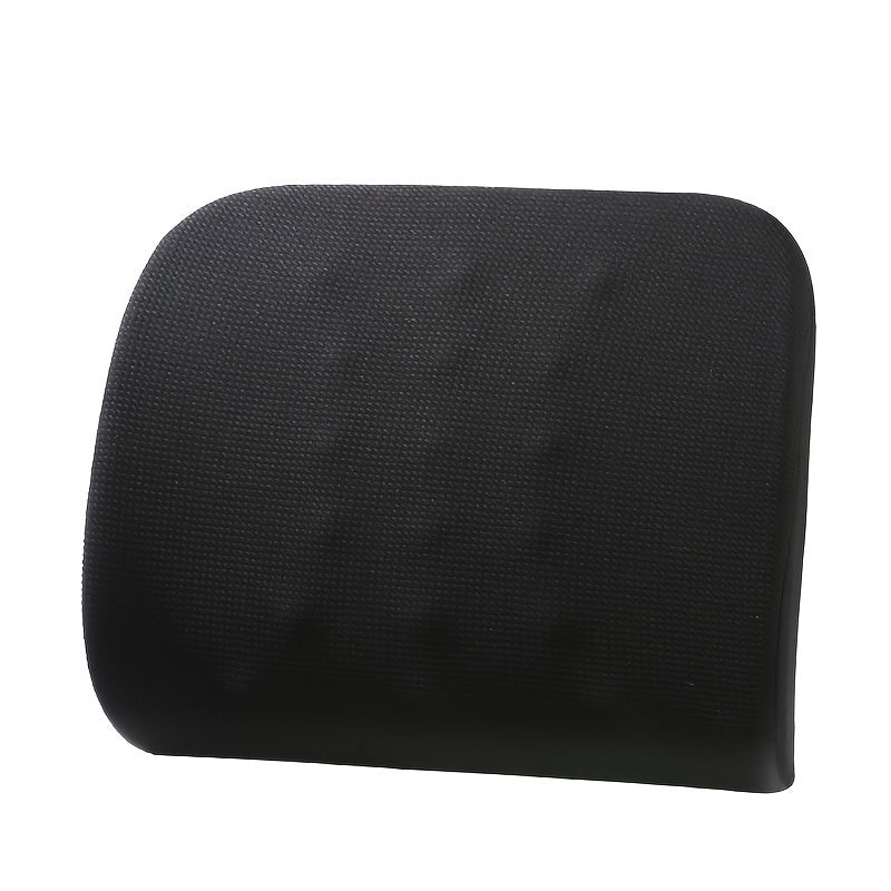 Ergonomic Memory Foam Lumbar Support Cushion for Office Chairs and Car Seats - Soft, Adjustable, Removable Cover, Grey/Pink/Green/Black, Knit Polyester Fabric, Lightweight & Compressible Design, Chair Cushion