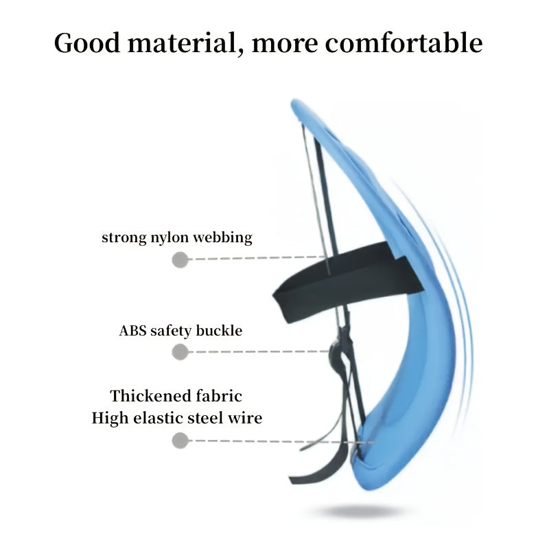 Breathable Lumbar Pillow - Ergonomic Back Cushion with Adjustable Lumbar Support, Posture Correction & Spinal Alignment - Lightweight Office Chair & Car Seat Pillow for Long Drives, Work, Home - No-Fill Design, Durable Polyester Mesh - Ideal for Drivers,