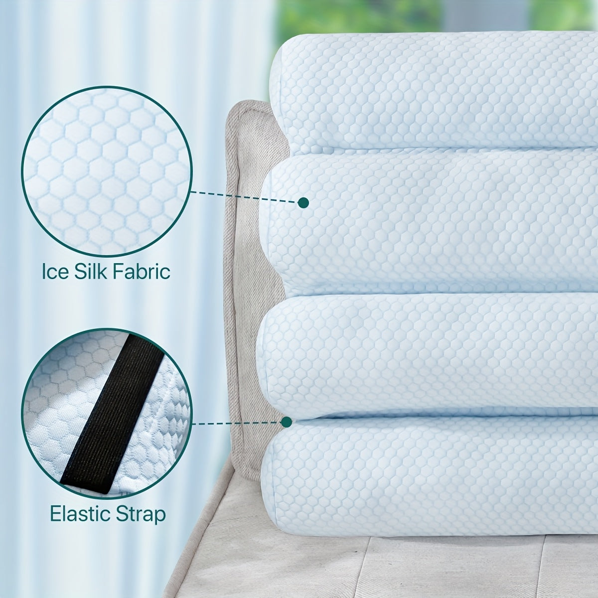 Adjustable Cooling Lumbar Support Pillow for Office Chair & Car Seat - Breathable 100% Polyester, Machine Washable with Polka Dot Design, Promotes Better Posture & Lower Back