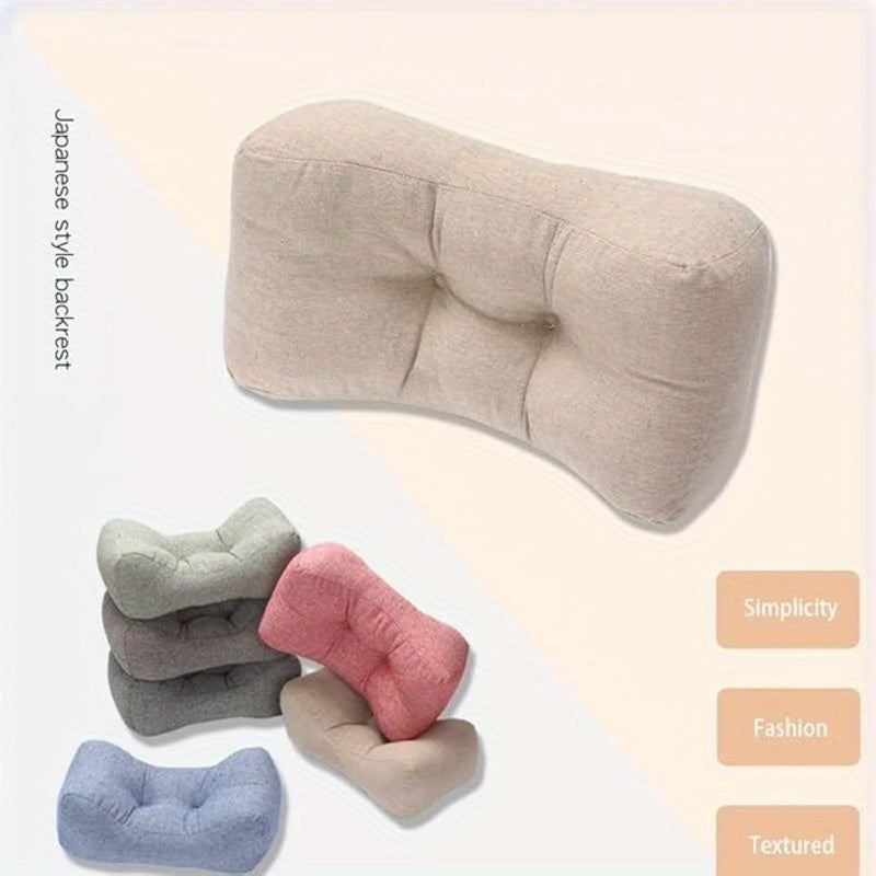 Suitable for 4 seasons, Multifunctional Lumbar Pillow - Office Nap Pad Back Support Cushion, Durable Lumbar Protection Pillow for Study Reading Desk Ergonomic curve design to chair back, dedicated for home and office chairs